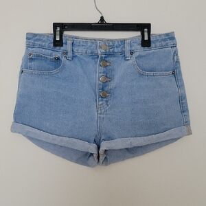 Forever 21 Light Blue Jean Shorts
